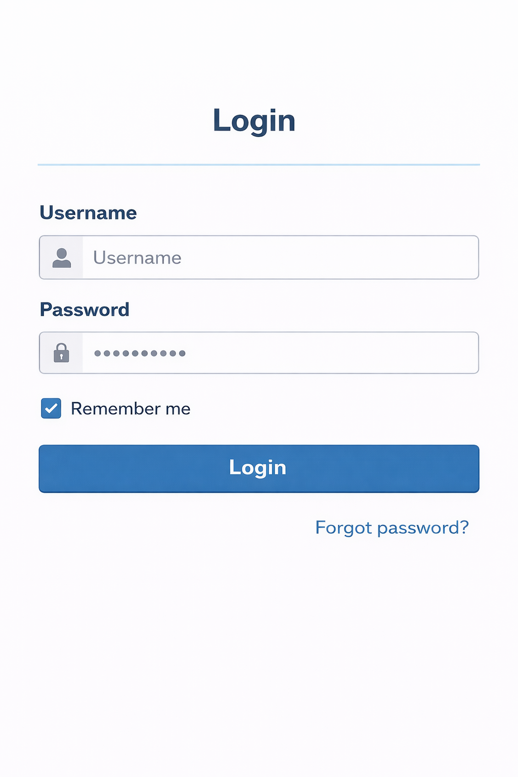 Login Form Preview